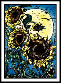 Sunflowers 1, dusk