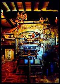 columbian press - antique printing press